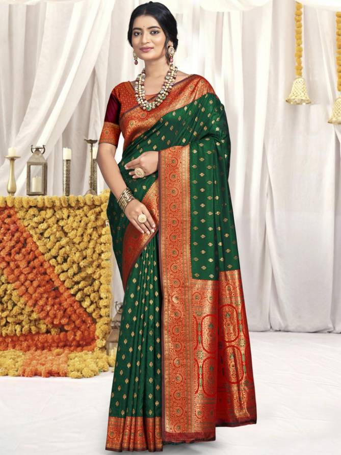 Vindhya By Bunawat Silk Designer Wedding Saree Suppliers In India
